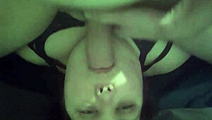 She sucks that big cock like a taboo sister.