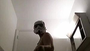 Danyza Plays As A Storm Trooper In Lesbian Assfucking Scene