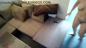 Big Ass European Housewife Brunette Milf Shows Off Curves in Amateur Home Video.