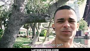 Straight latin twink gabriel leonardo fucks gay guy for cash in street pov first time