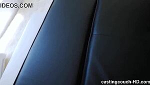 Asian girl feels overwhelming excitement sucking and swallowing her first big black cock.