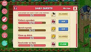 in this nutaku booty farm hentai game part 22, sexy teen 18+ blondes and brunettes work on the ranch with big asses