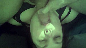 She sucks that big cock like a taboo sister.