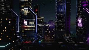 Neon-lit orgy: Cyberpunk XXX parody