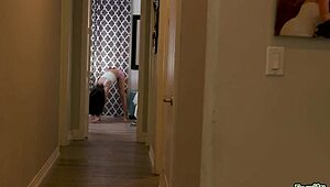 Mike Mancini sees Eliza Ibarra naked and they do deepthroat and blowjob!