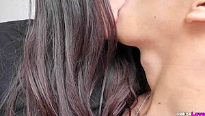 I lick my horny friend's pussy and she begs me to fuck her until I cum 😈