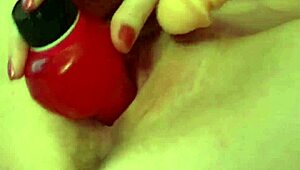 hot blonde engages in solo relaxation with toys