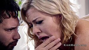 brat teen and milf participate in anal bondage session