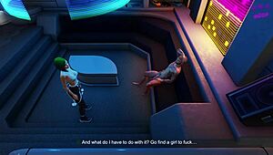 Neon-lit orgy: Cyberpunk XXX parody