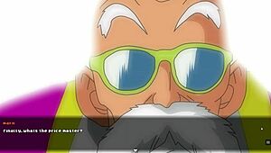 Maron Fucks Old Pervert Master Roshi In Dragon Ball Parody