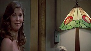 Sexy brunette enjoys nude bathing in shower for Friday the 13th