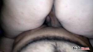 The babe's big ass overflows with milk.