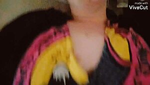 Flat earth slut fingers her pussy