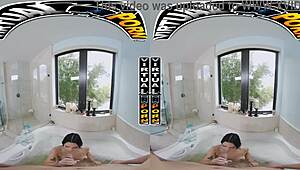 kiana kumani bathes in the tub with pov fucking and quickie action