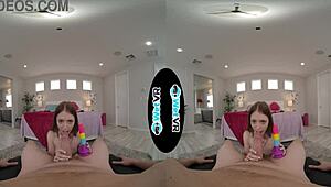 Cute Redhead with Small Tits Gets Her Tight Pussy Creamed by Monster Cock in VR Porn