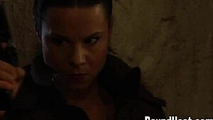 Madame watches slaves orgasm!