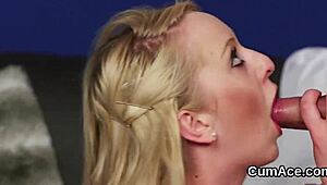 Foxy Idol Sucks Cumshot Facial