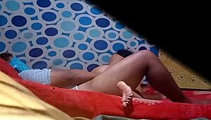 real spy cam in colombian tenant alexia bedroom voyeur action