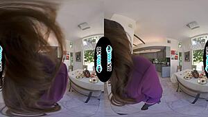 Cute Redhead with Small Tits Gets Her Tight Pussy Creamed by Monster Cock in VR Porn