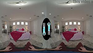 Cute Redhead with Small Tits Gets Her Tight Pussy Creamed by Monster Cock in VR Porn