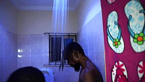 Blonde's Wet Shower Fuck with Monster Cock Before Dinner!