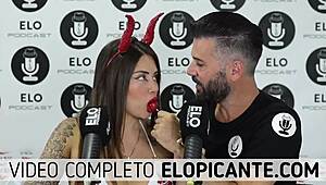 Sara blonde sucks lollipop in spicy room