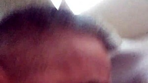 Latino deepthroats black shemale's big ass cock