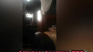 African Amateur Sucks Big Black Cock with Passion