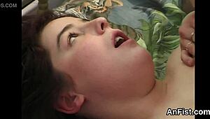 kinky lesbians spreading and fisting assholes