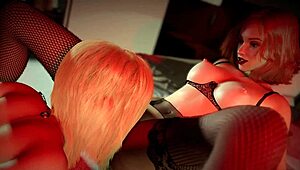 Lesbian Foot Slave EATING PUSSY Like Crazy!