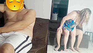 Look At That Wife Fucking Next To Her Cuckold Husband!