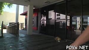 New Legal Age Teenager Slut Gives Sloppy Blowjob in Naked POV Action