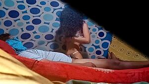 real spy cam in colombian tenant alexia bedroom voyeur action