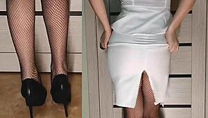 Stripping down to my underwear at a New Year's party for you