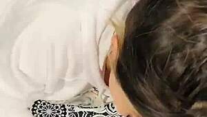 sexy latina takes facial from monster cock