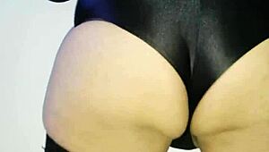 My thick backside shemale gets slammed in raw bareback action