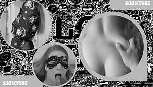 Big Girl In Dress And Stockings Gets Cum Load On Pussy