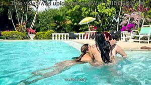 Friends challenge me to pool mischief, making me horny with games