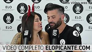 Sara blonde sucks lollipop in spicy room