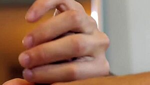 Blindfolded gay bear avi strider jerks off solo intensely