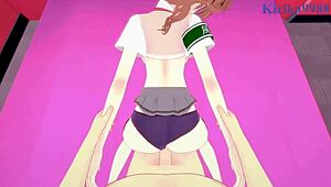 시라이 쿠로코 미사카 미코토 격렬한 크림파이 섹스