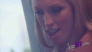 Lezzie Bff - Hot Blonde & Asian Lesbian Fuck At Spa & Cum