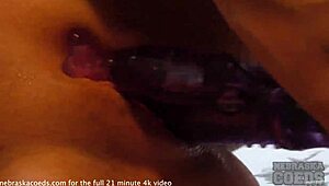 Really Skinny Tanned Model Dances in Striptease Casting