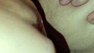 Playing with Her Pussy, Bent Over Showing Pink Inside