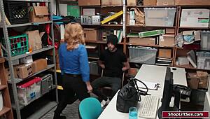 i'm the busty milf officer dominatin this theif.