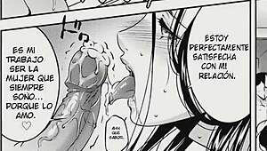 who does the wife moan for in this hentai orgy?