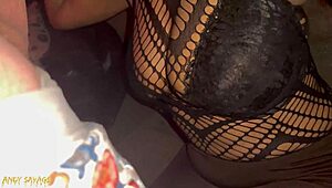 black milf blowjob creampie with white king