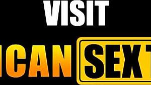 Skinny african girl tries white meat with hard pounding for first time