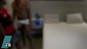 I Watched Trans Kauan Drilling Hard at Motel with Leo Ogro and Romynho. Anal and Facial!