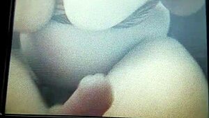 My BBW wife giving a blowjob 😍